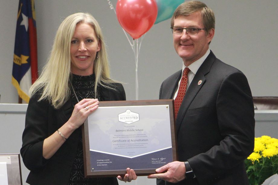 Belmont Middle earns accreditation as a quality school Belmont Middle earns accreditation as a quality school